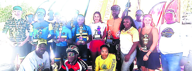 Bahamas Cycling Federation's National Cycling Championships award winners.
