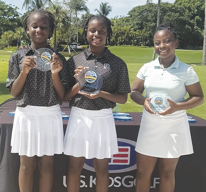 Girls 9-10 Zion Poitier - 1st, Zeden Poitier - 2nd and Azaria
Bethel - 3rd.
