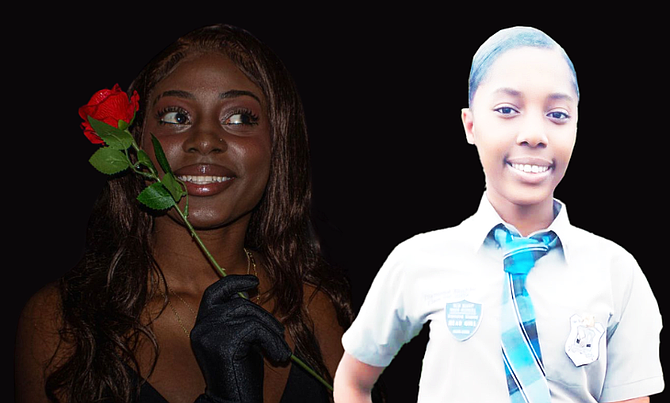 Stania Webb (left) and Diamond Stubbs