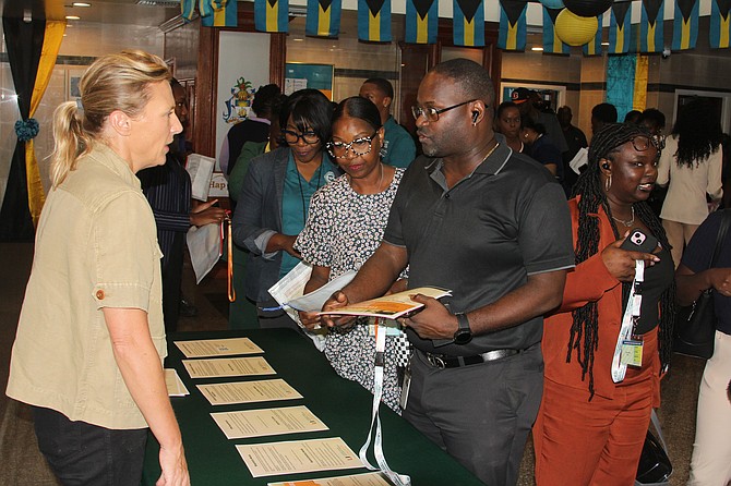 PRESENTATION made by University of Miami to equip young children with identification badges before hurricanes strike so emergency responders can quickly reunite families. Photo: Vandyke Hepburn