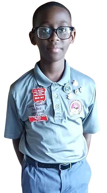 12 year old Caiden Saunders