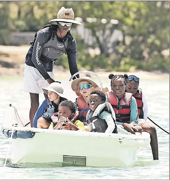 Participants enjoy the Bahamas National Sailing School's annual summer camp at Nasssau Yacht Club.
Photo: Chappell Whyms Jr.