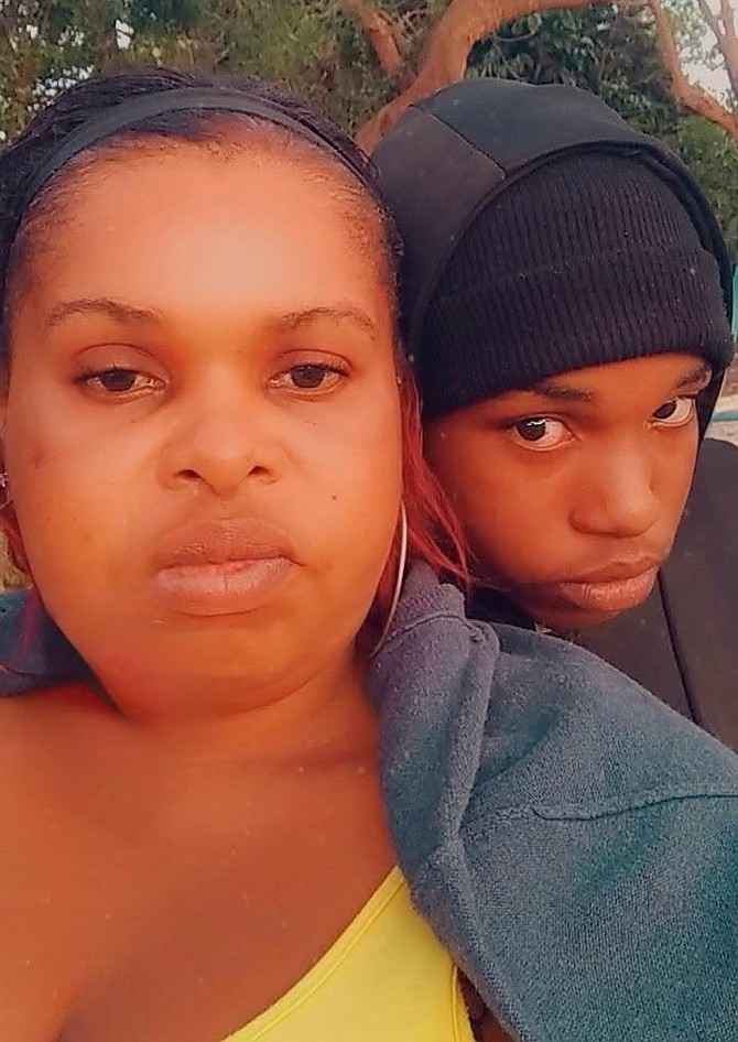 Monique Alfred with her son Ryan Alfred