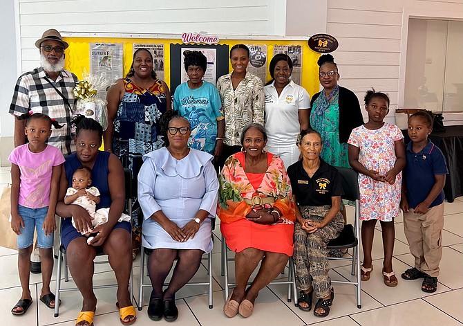 Bahamas National Breastfeeding members, participants and breastfed children attending the World Breastfeeding Week Big Latch on at the Mall at Marathon Friday August 7.