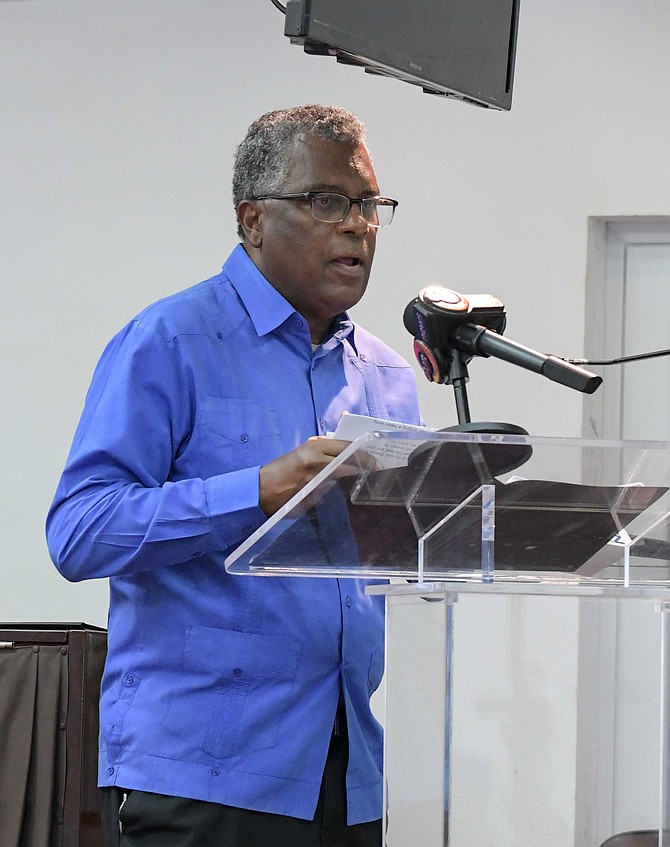 Fox Hill MP Fred Mitchell during the Fox Hill Day church tour on August 11th, 2026.
Photos: Shawn Hanna