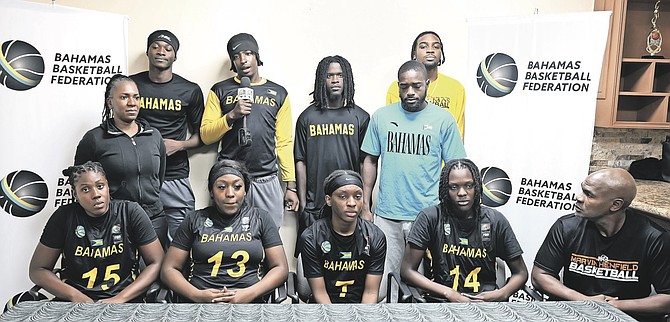 The Bahamas Basketball Federation honoured both of the Bahamas' FIBA 3x3 teams at a press conference following their performances at the 2026 3x3 Caribbean Cup, where both the men's and women's team captured gold.
Photo: Chappell Whyms Jr.