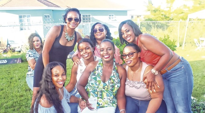 Jillian Pinder (centre) pictured with her nieces and cousins.