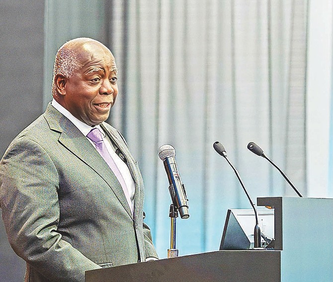 PRIME Minister Philip ‘Brave’ Davis speaks during the United Nations General Assembly in New York on September 25th, 2026