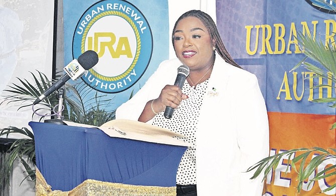 MINISTER of Urban Renewal and Community Relations, The Hon. Lisa Tammy Rahming