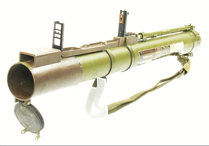 A ROCKET-PROPELLED grenade launcher similar to this was found by officers from Operation Black Scorpion, with help from the Anti-Terrorism Unit.