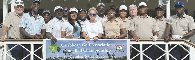 THE Bahamas Golf Federation’s 14-member team at the Caribbean Golf Association’s Four Ball Championship in the Turks and Caicos Islands.