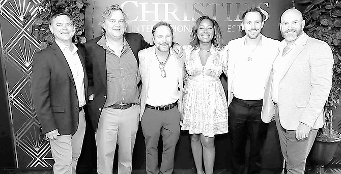 HG Christie realtors recently joined fellow real estate executives from around the world at the 2026 Christie’s International Real Estate (CIRE) Masters Circle and Agents Summit in Chicago. Pictured L to R are agents Frank Knowles and Patrick Maura, Hope Town, Abaco; John Christie, president and managing broker; Anya Mousis, Dylan Christie and Phillip Hillier, Nassau-based agents.
