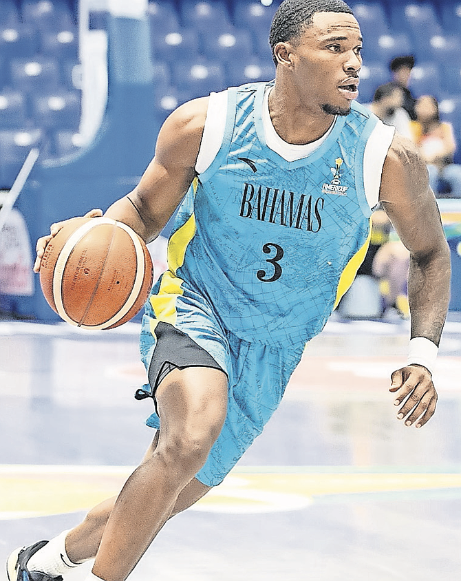 Bahamian guard Franco Miller Jr in action.
(FILE photo)